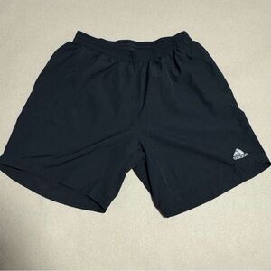 Adidas Black 7" Running Primegreen Shorts Sz L Brief Lined Aeroready